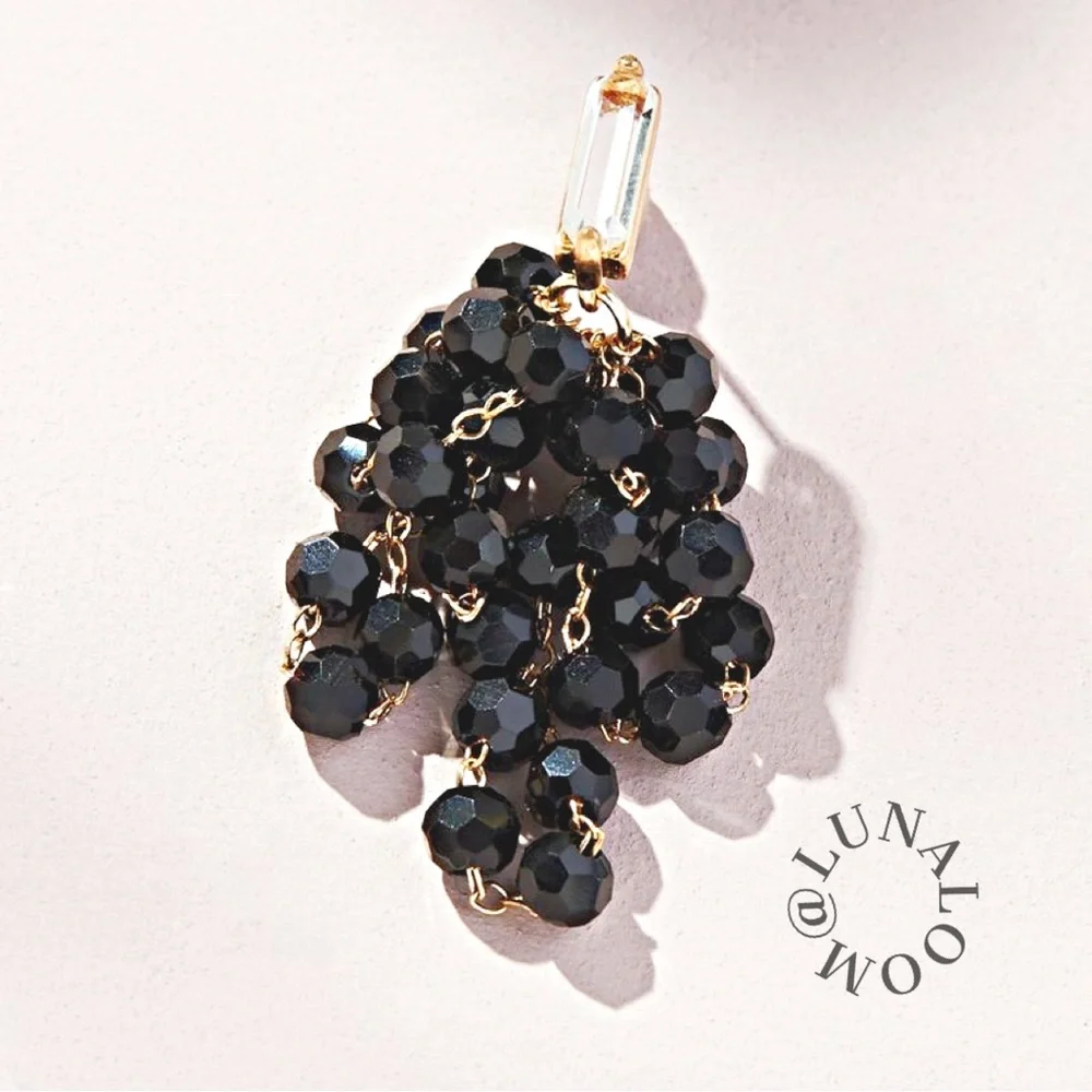 Anthropologie 🆕 | 🎄❄️Cosmic Rocker Waterfall Beaded Drop Earrings. - Picture 6 of 6